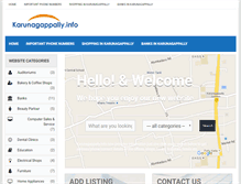 Tablet Screenshot of karunagappally.info